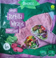 Vegan Tortilla Wraps Beetroot