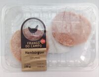 Hambúrguer de frango do campo fresco
