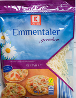 Emmentaler gerieben
