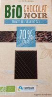Chocolat noir bio pointe de fleur de sel