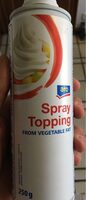 Spray topping