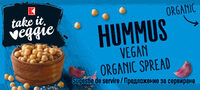 K-take it veggie Organic Bread Spread Hummus