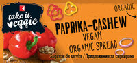 K-take it veggie Organic Bread Spread Paprika Cashew