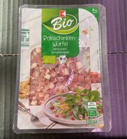 Bio roh Schinken Würfel räuchert