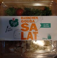Hähnchen Gouda Salat mit Senf-Dressing