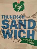 Thunfisch Sandwich mit gekochtem Ei & Paprika