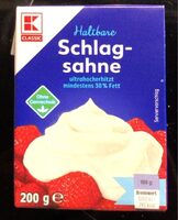 Haltbare Schlagsahne