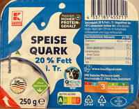Speisequark, 20% Fett i.Tr.