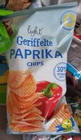 Light geriffelte Paprika Chips