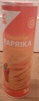Knusprige paprika stapelchips