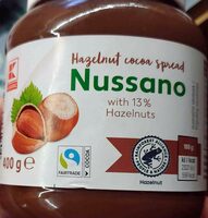 Nussano, hazelnut chocolate spread