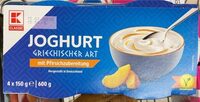 Joghurt griechischer Art mit Pfirsichzubereitung
