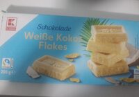 Schokolade Weiße Kokos Flakes