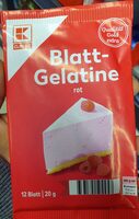 Blattgelatine rot