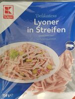 Lyoner in Streifen