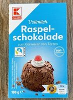 Vollmilch Raspelschokolade
