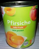 Pfirsiche halbe Frucht
