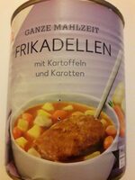 Frikadellen mit Kartoffeln und Karotten