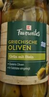 Griechische Oliven Grün mit Stein
