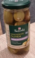 Griechische Oliven gefüllt mit Knoblauch