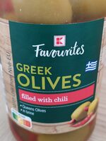 Greek olives Gilles with chili