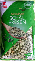 Halbe grüne Schälerbsen