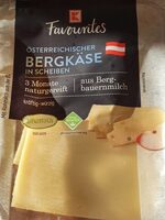 Österreichischer Bergkäse in Scheiben