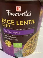 Rice Lentil Dish Indian Style
