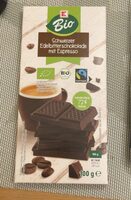 Bio schweizer Edelbitterschokolade mit Espresso