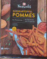 Süsskartoffelpommes im Panierteig