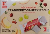 Früchteriegel Cranberry-Sauerkirsche