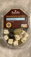 Gemischte Oliven mit Weichkäse