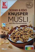 Schoko & Keks Knuspermüsli mit Mini-Butterkeksen