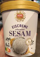 Eiscreme Schwarzer Sesam