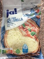 Geriebener Mozzarella schnitt