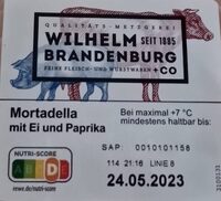 Mortadella mit Ei und Paprika