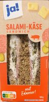 Salami-Käse sandwich