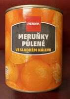 Meruňky půlené ve sladkém nálevu