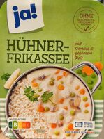 Hühnerfrikassee mit Gemüse und Reis
