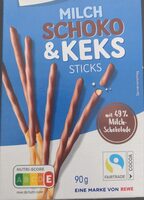Milchschokolade & Keks Sticks