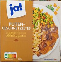 Ja! Puten-Geschnetzeltes in pfeffriger Sauce mit Spätzle und Gemüse 4337256528979