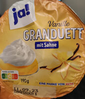 Vanille Granduett mit Sahne