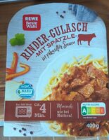 Rinder-Gulasch mit Spätzle