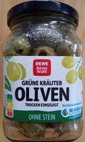Grüne Kräuter-Oliven