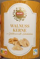Walnuss Kerne in Goldkaramell-Schokolade