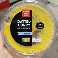 Dattel Curry mit Frischkäse