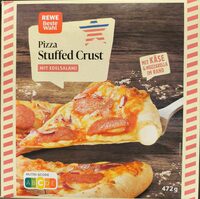Stuffed Crust Pizza mit Edelsalami