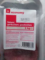 Salami geräuchert, geschnitten