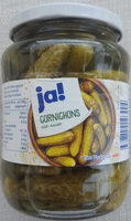 Glas Gurken Cornichons