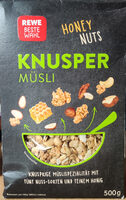 Rewe Beste Wahl Knusper Müsli Honey Nuts
